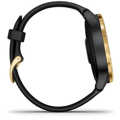 Смарт-годинник Garmin Venu Gold Stainless Steel Bezel with Black Case and Silicone Band (010-02173-33 / 010-02173-31): Сенсорний екран є