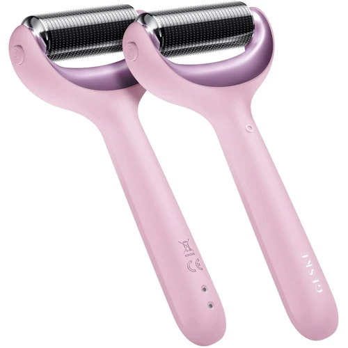 Электронный роллер для лица и тела с микроиглами GESKE MicroNeedle Face&Body Roller 8в1 pink фото 5