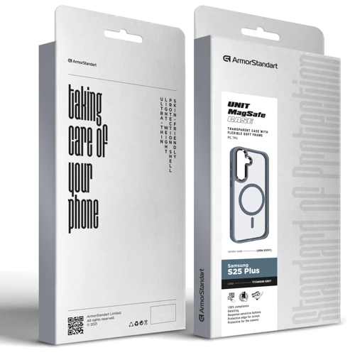 Чехол для телефонов ArmorStandart Unit MagSafe Case Titanium Grey for Samsung S936 Galaxy S25 Plus (ARM83091): Совместимость Samsung S936 Galaxy S25 Plus