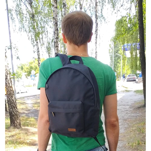 Рюкзак DNK черный (Backpack City-1): Фактура Тканая