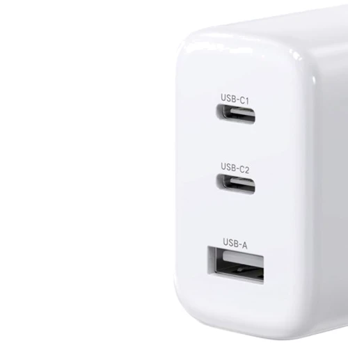 Зарядное устройство Ugreen Wall Charger 2xUSB-C+USB CD275 65W White (90496): Особенности Быстрая зарядка, Power Delivery (PD), USB-C