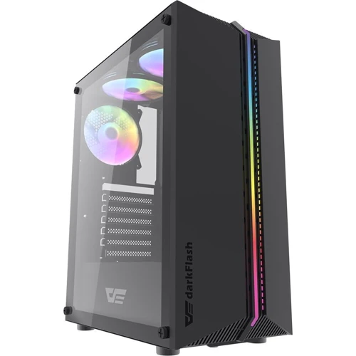 Корпус DarkFlash DK151 Black: Форм-фактор материнской платы ATX / ITX / Micro-ATX