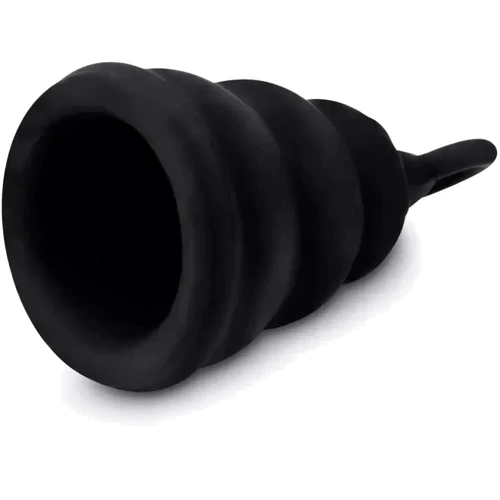 Силиконовая менструальная чаша с защитой от протечек Gvibe Gcup Black, 10 мл (чёрный)