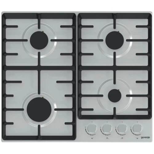Варочная поверхность газовая Gorenje G641AX: Рабочая поверхность нержавеющая сталь