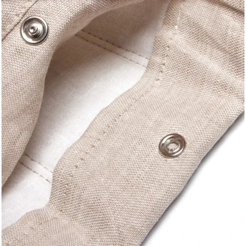 Льняная накладка на ремень безопасности Lintex 6,5х25 см серая (нрб-1)