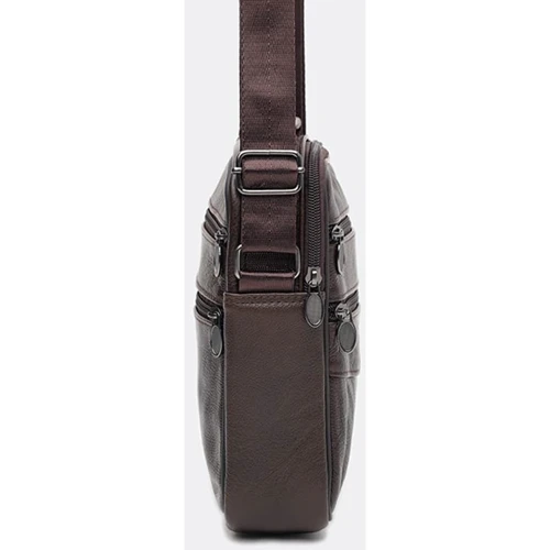Мужская сумка через плечо Borsa Leather коричневая (K12314br-brown): Тип Сумки