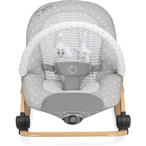 Шезлонг-гойдалка MoMi LUMIWOOD Grey Stars 4030 фото 8