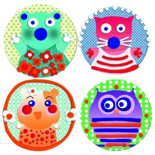 Художественный комплект Djeco Шарики и полосочки Мишка (DJ08914)