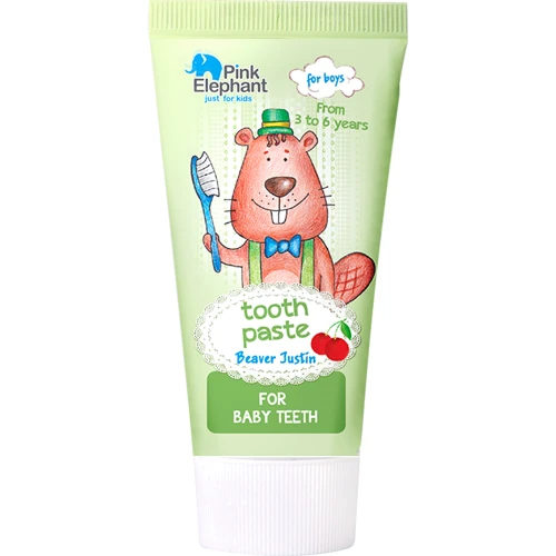 Зубна паста Pink Elephant Beaver Justin 50 мл (8588006040906)