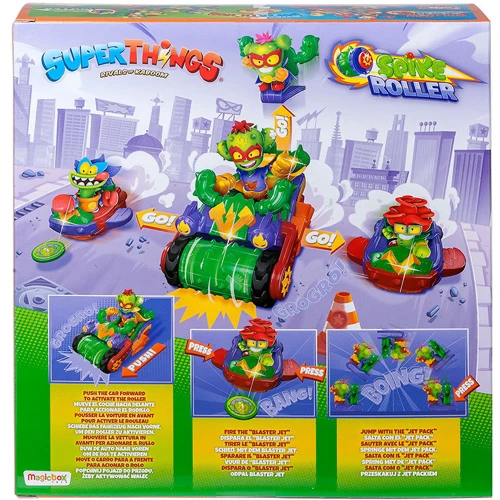 Игровой набор SuperThings Kazoom Kids S1 –Спайк-роллер Кактус (3 машинки, Казум-Кид, 3 фигурки) (PSTSP514IN00) фото 9