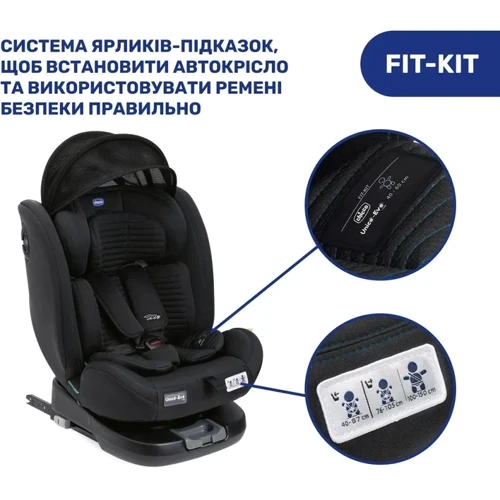 Автокрісло Chicco Unico Evo i-Size Air чорне (87031.72) (8058664167326) фото 12