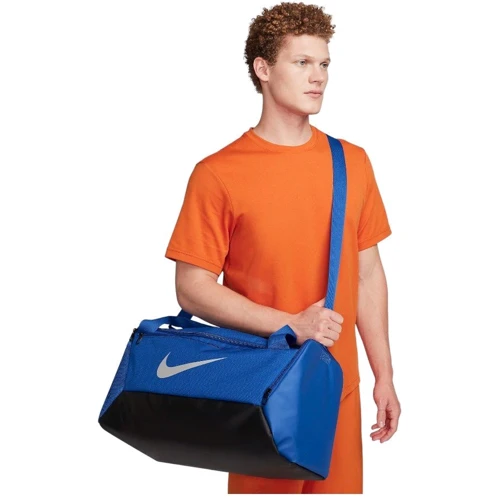 Сумка Nike Nk Brsla S Duff - 9.5 41L синяя Уни 51x28х28 см (DM3976-481): Цвет синий