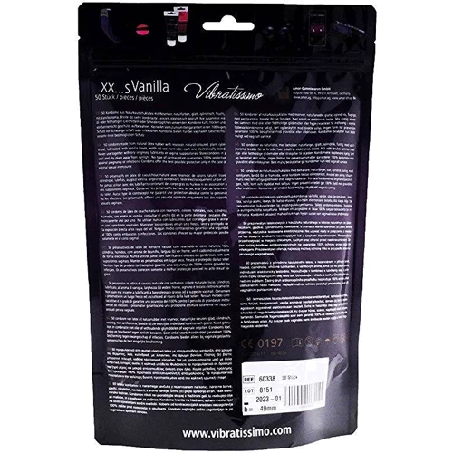 Презервативы Amor Vibratissimo XX ... S Vanilla, 49 мм, 50 шт.