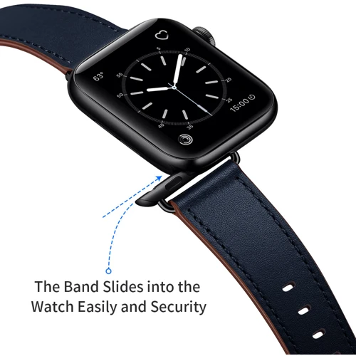 Аксессуар для Watch Top Genuine Leather Bank Dark Blue (BLAP181266) for Apple Watch 42/44/45/49mm Ultra: Тип аксессуара ремешок