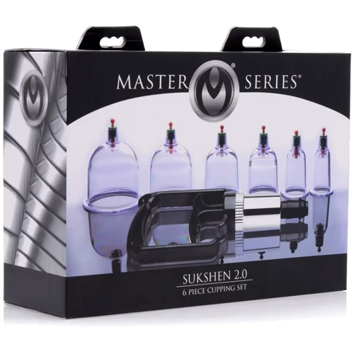 Набор для вакуумного массажа Master Series Sukshen 6 Piece Cupping Set with Acu-Points, 6 шт
