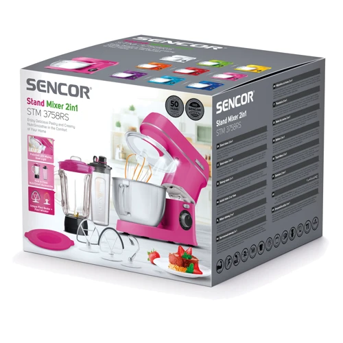 Кухонный комбайн Sencor STM 3758RS: Материал чаши металл