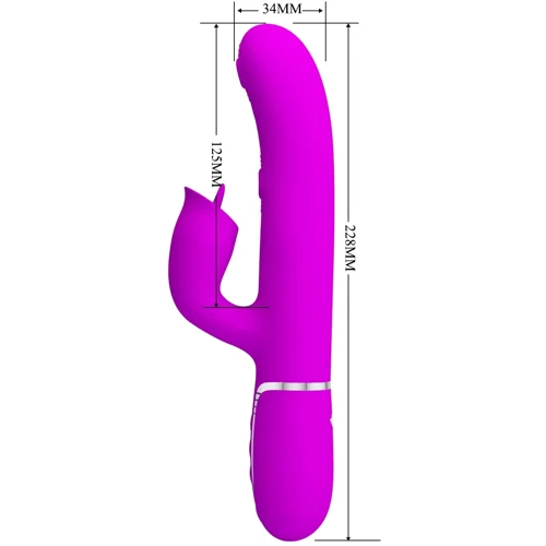 Пульсатор с клиторальным стимулятором LYBAILE Pretty Love Gigi Purple (BW-500035)