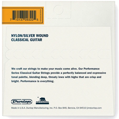 Струна для гитар Струны DUNLOP DCV100NS Performance Series Classical: Тип Комплект струн