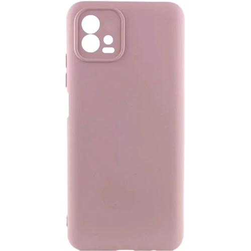 Чохол для телефона TPU Case Getman Liquid Silk Full Camera Pink Sand для Motorola G72