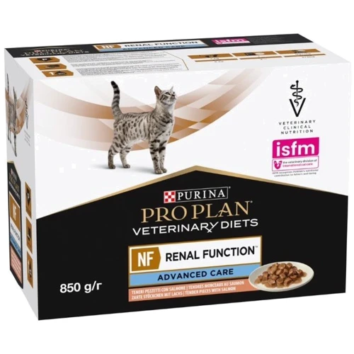 Влажный корм для котов Pro Plan Veterinary Diets NF Advanced Патология почек с лососем в подливке 10х85 г (7613287873699): Возраст Взрослые