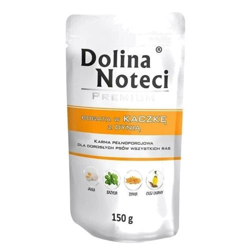 Вологий корм Dolina Noteci Premium для собак з качкою та гарбузом 150 г (DN 150 (724))