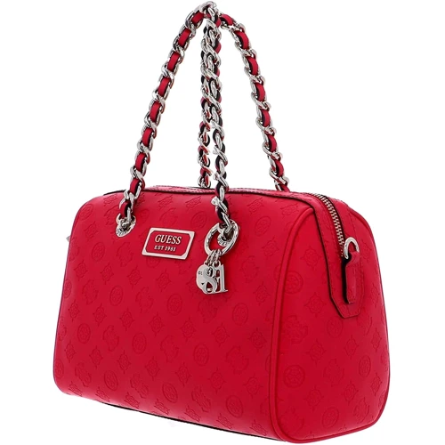 Женская сумка бочонок Guess Logo Love Box Satchel красная (HWSG7662060-HIB): Страна производитель Вьетнам
