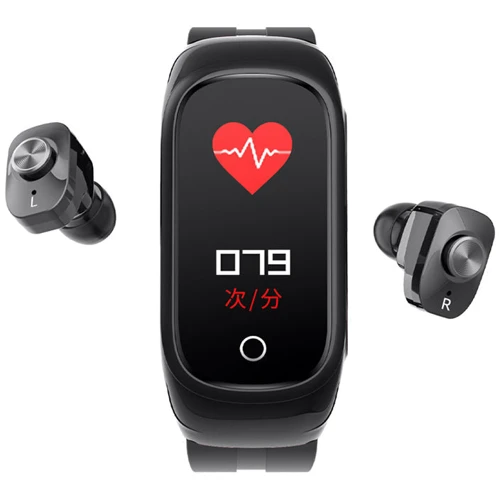 Смарт-годинник Kumi N8 Black: Тип гаджета Взрослые смарт часы