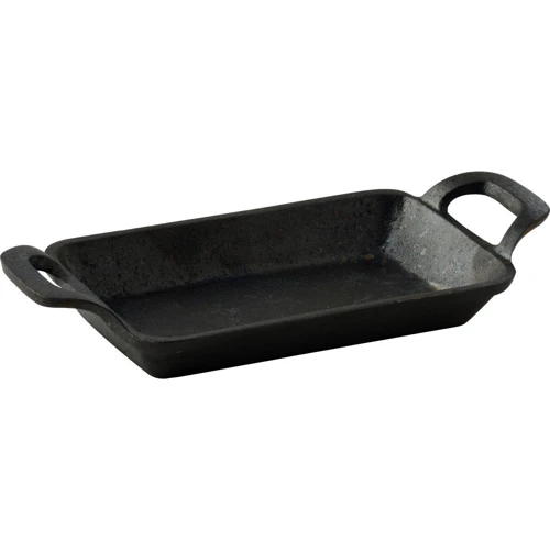 Сковорода чугунная с сервировочной доской Bergner MasterPro 17x10 см (BGMP-3807-EM) (00000026952): Крышка в комплекте нет