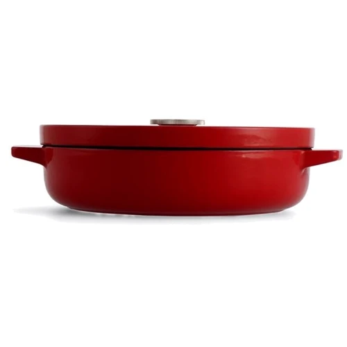 Сотейник чугунный с крышкой KitchenAid 26 см 2.77 л красная (CC009009-001)