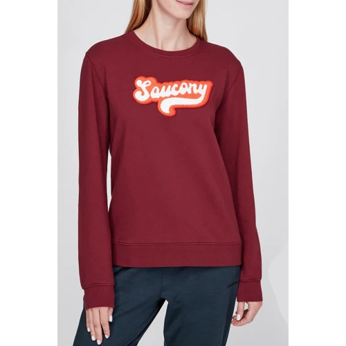 Свитшот Saucony Rested Crew (800344-ZN) 40 бордовый