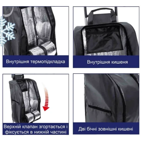 Сумка-тележка Casa Si Buddy Black (CS93077Y04S)