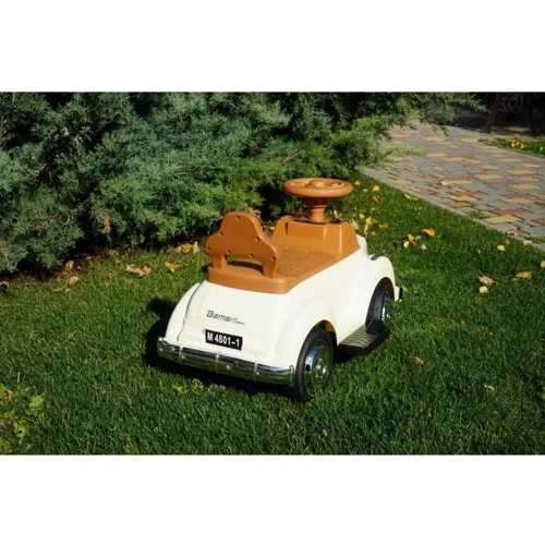 Каталка-толокар Bambi Racer Машина 2в1 белый (M 4801-1)