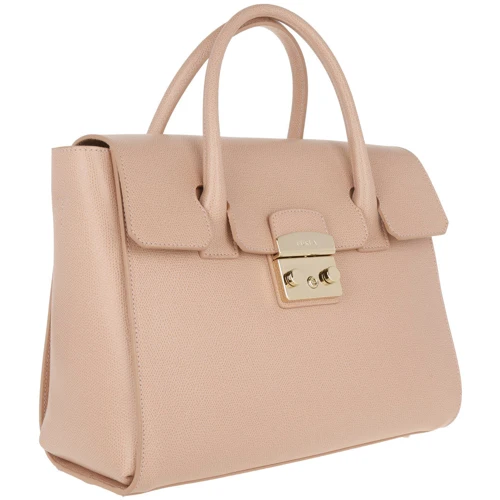 Жіноча каркасна сумка Furla Metropolis M Satchel ніжно-рожева (856489): Стать жіночий