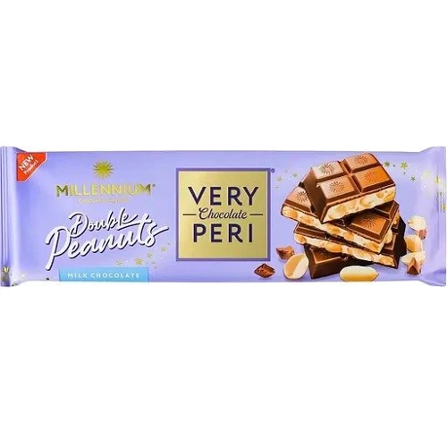 Шоколад Millennium Very Peri молочный с начинкой измельченным и целым арахисом 285 г (4820240035688)