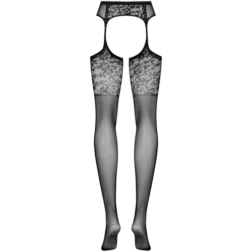 Ажурные чулки с поясом Obsessive S211, S/M/L