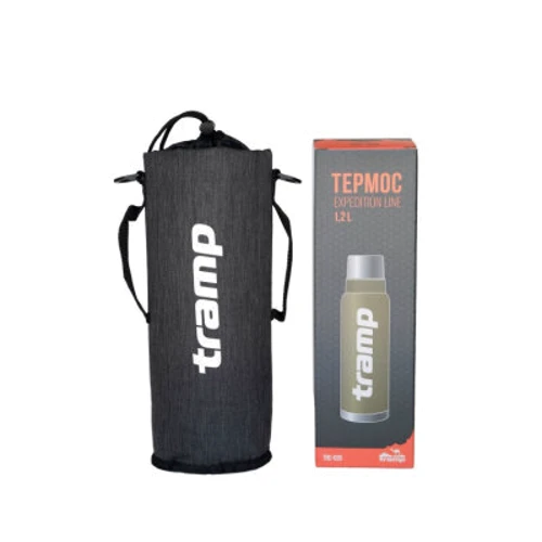 Термочохол Tramp для термоса 1,2 л сірий (TRA-291-grey-melange): Матеріал корпусу полиэстер оксфорд 1680D
