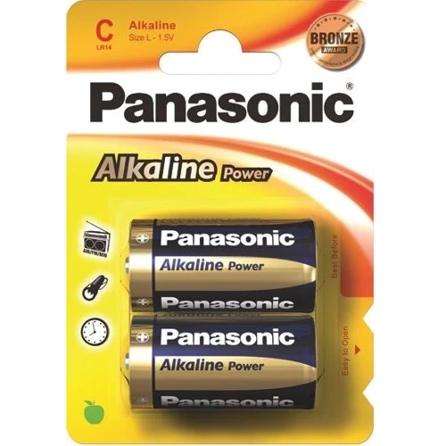 Panasonic C LR14 Alkaline Power 2шт (LR14REB/2BP)