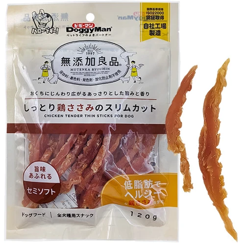 Лакомство DoggyMan Chicken Tender Thin Sticks для собак куриное филе 120 г (58518)