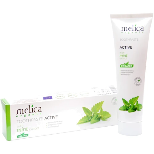 Melica Organic Зубная паста c экстрактом мяты 100 ml: Назначение Отбеливание, Очищение