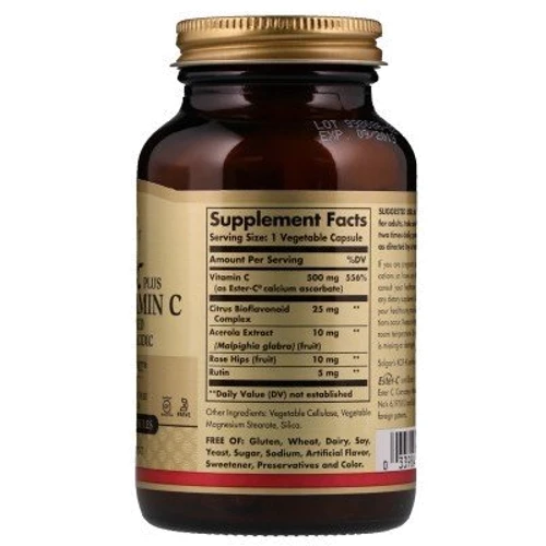 Solgar Ester-C Plus Vitamin C 500 mg 50 Vegetable Capsules: Тип Витамин C
