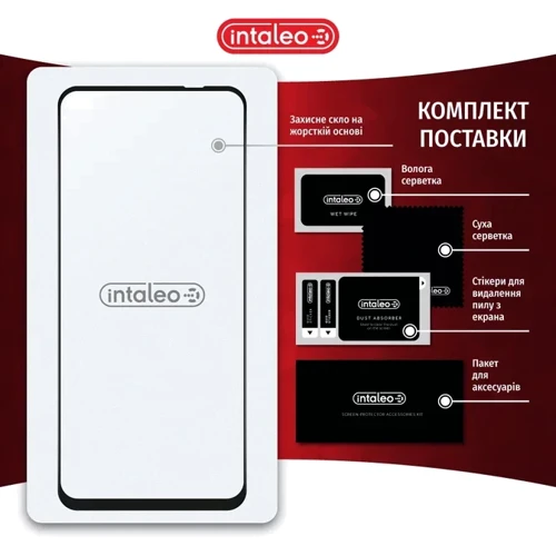 Intaleo Tempered Glass Full Glue Black for Oppo A80 фото 7