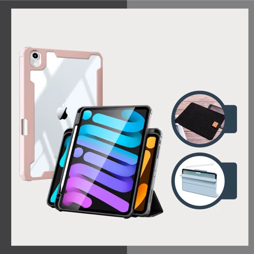 Аксесуар для iPad BeCover Magnetic 360 Rotating with Pencil mount Pink for iPad 10.9 (2022 / 2024) / iPad 11 2025 (708507): Особливості Стильний дизайн, Зручно тримати в руці, Стильний зовнішній вигляд, Приємний на дотик, відділення для стілусу, Надійний захист від подряпин і забруднень