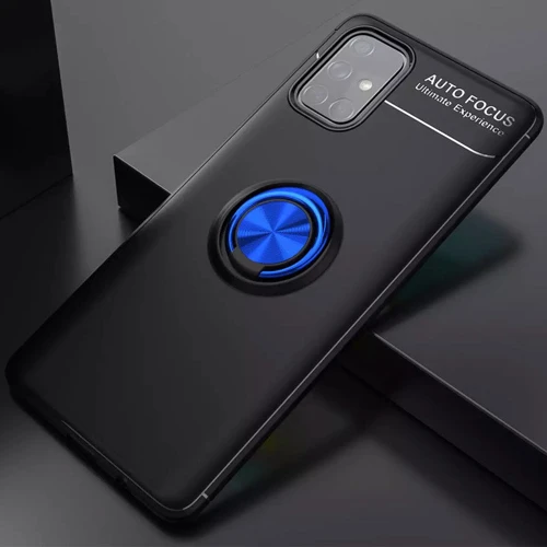 Чохол для телефона TPU Case TPU PC Deen ColorRing Magnetic Holder Black / Blue for Samsung M317 Galaxy M31s: Сумісність Samsung M317 Galaxy M31s