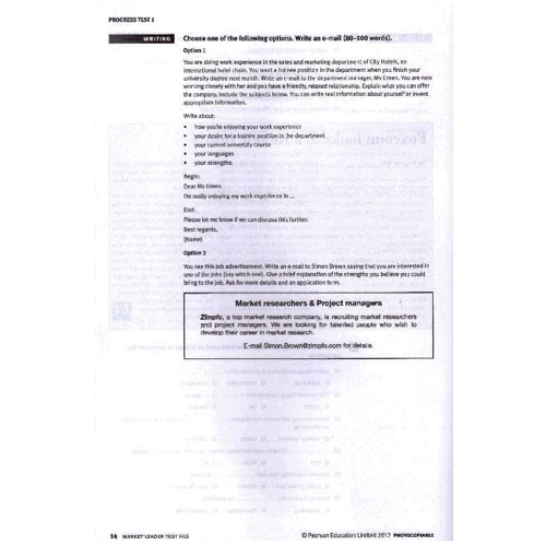 Market Leader (3rd Edition) Pre-Intermediate Test File фото 6
