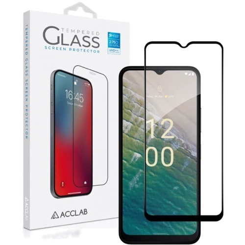 Аксессуар для смартфона ACCLAB Tempered Glass Full Glue Black for Nokia C32: Материал стекло