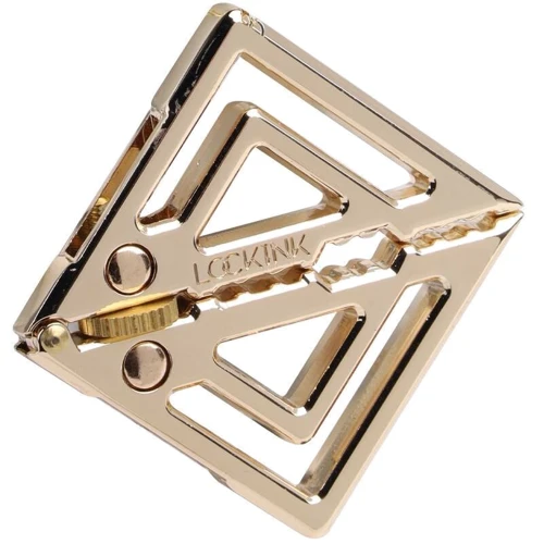 Зажимы для сосков с тяжелой подвеской LOCKINK Adjustable Nipple Clamps with Heavy Pendant - Golden