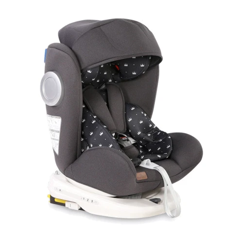 Автокресло Lorelli LUSSO SPS ISOFIX (0-36кг) (black crowns)