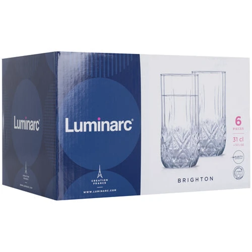 Стакан Luminarc BRIGHTON набор 6x310мл (N1307): Объем стакана мл 310 х 6