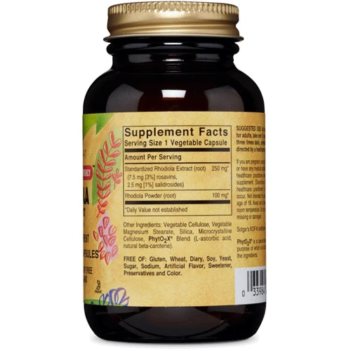 Solgar Rhodiola Root Extract 60 Vegetable Capsules: Форма випуску капсули