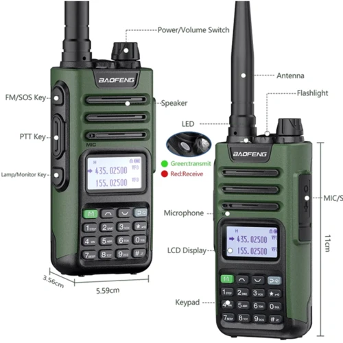 Рация Baofeng UV-13 Pro V2 green: Тип рация цифровая